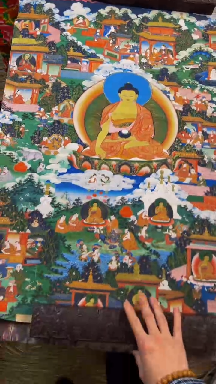 装裱画精品绘画手工唐卡链接---释迦摩尼佛