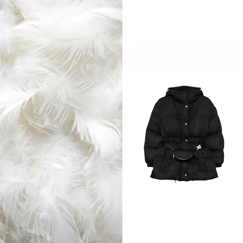 【带腰包】2025新款轻奢束腰腰包三角标百搭羽绒服Y3004