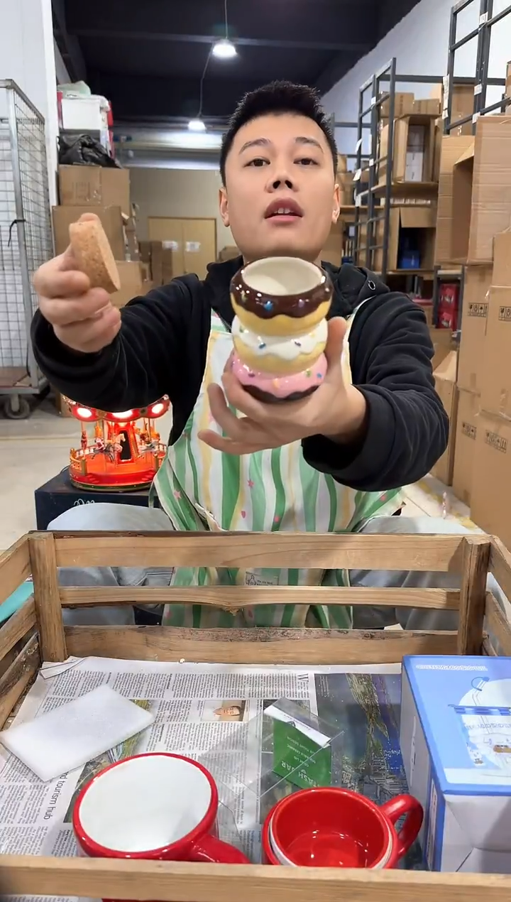 瓷片甜甜圈小收纳