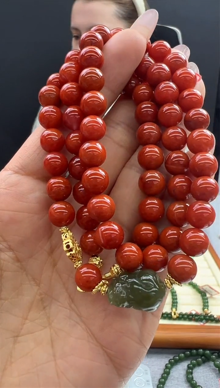 【闪购商品】南红玛瑙颈饰未镶嵌5秒拍号