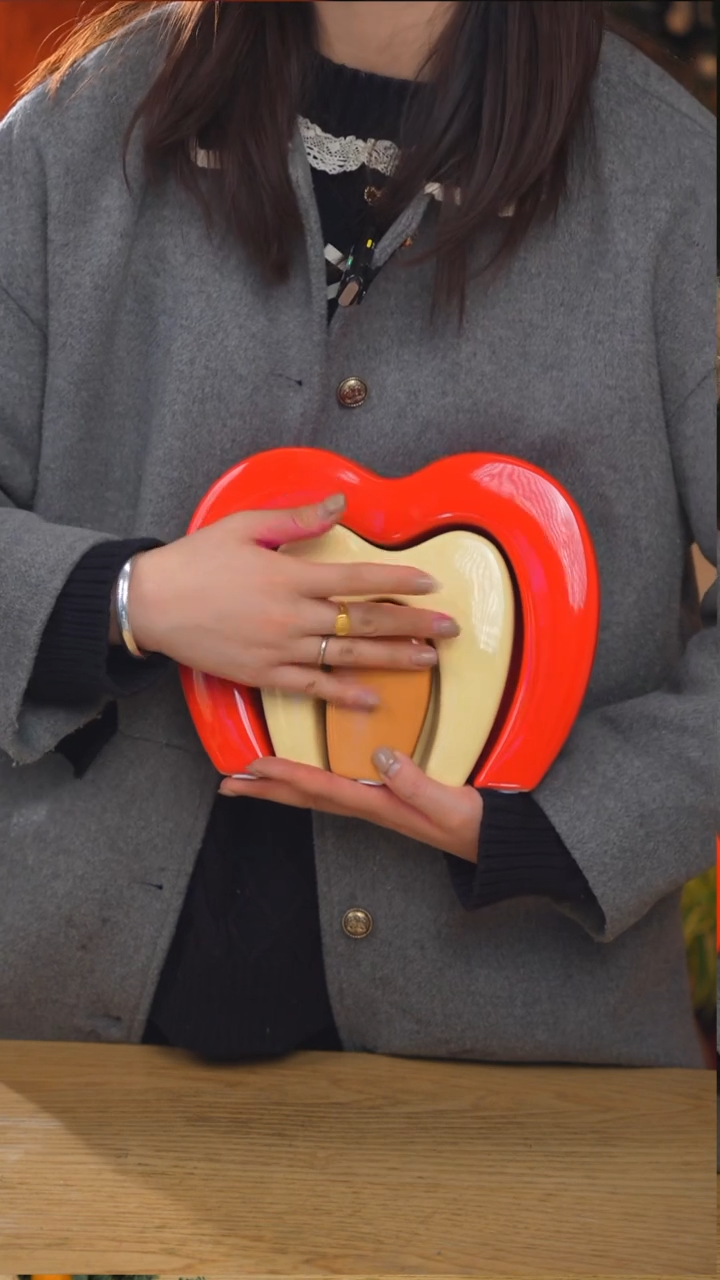 【陶瓷苹果】花艺摆件三件套