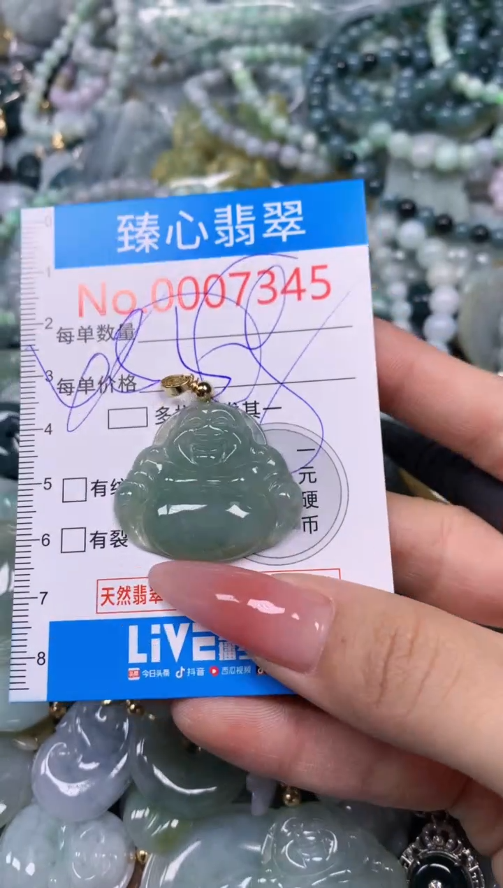 【闪购商品】翡翠颈饰未镶嵌含绳0007345