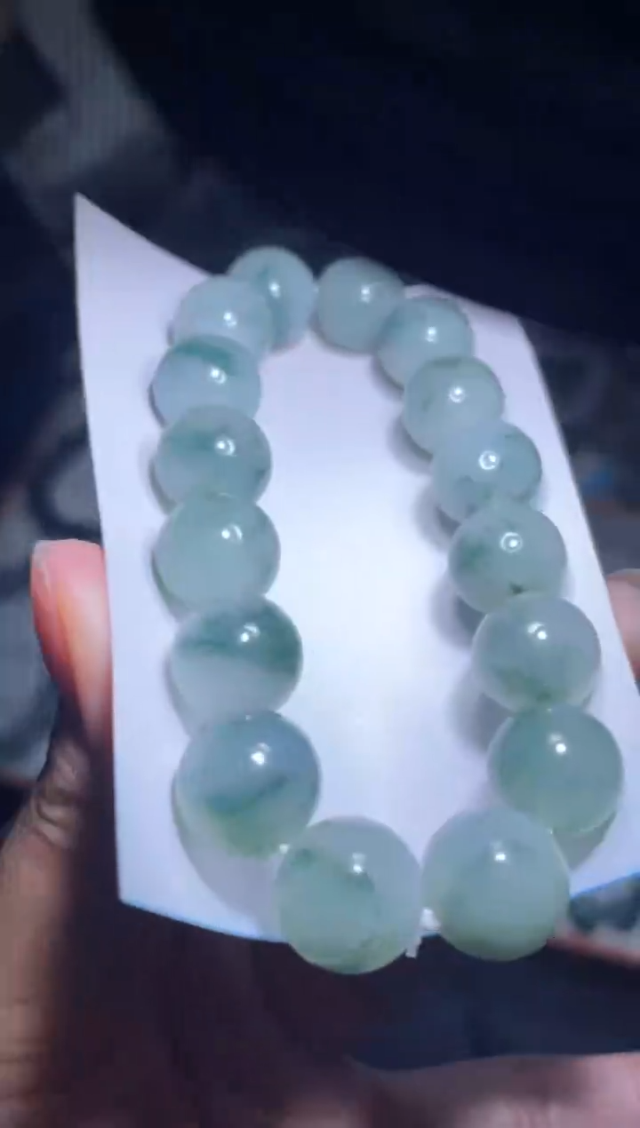 未镶嵌定制翡翠天然缅甸翡翠手串47
