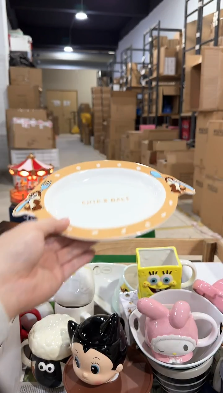 瓷片原盒奇奇蒂蒂餐盘