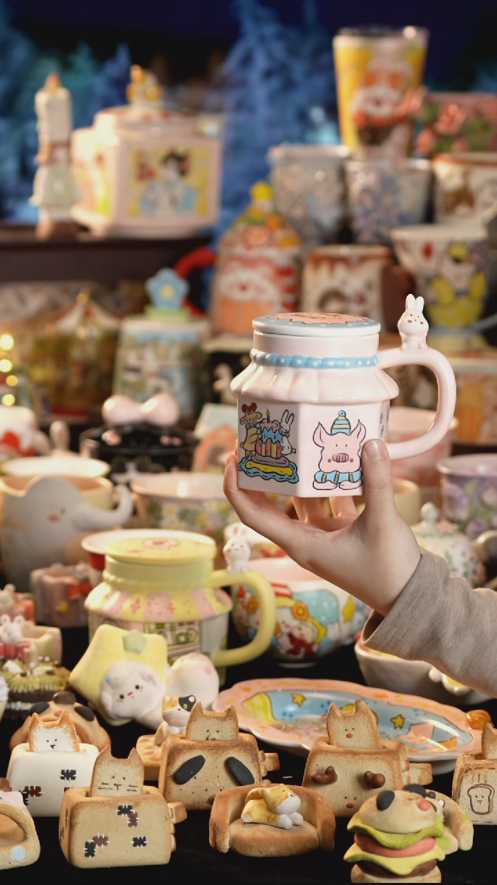 其他陶景德镇釉下彩手绘设计师款陶瓷no退no换