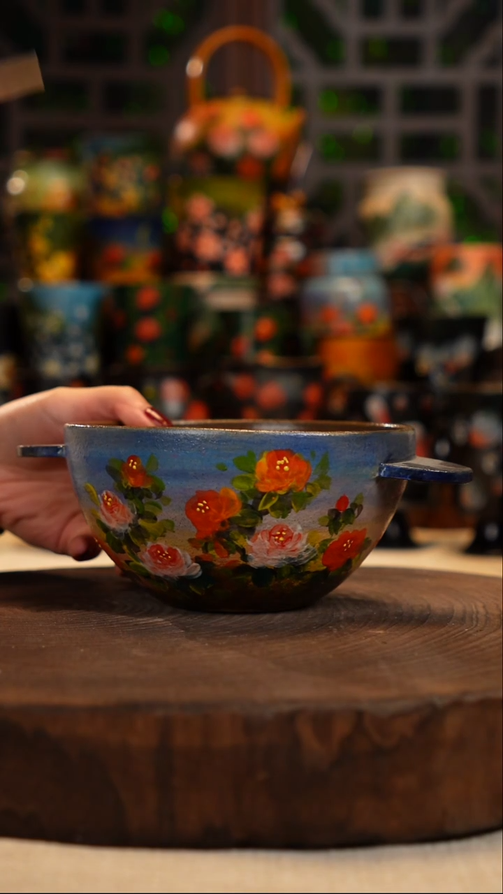油画   釉下彩   杯子