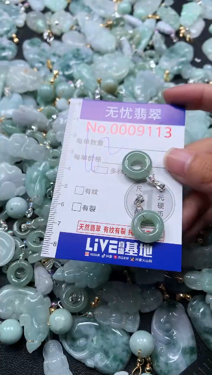 颈饰未镶嵌翡翠9113