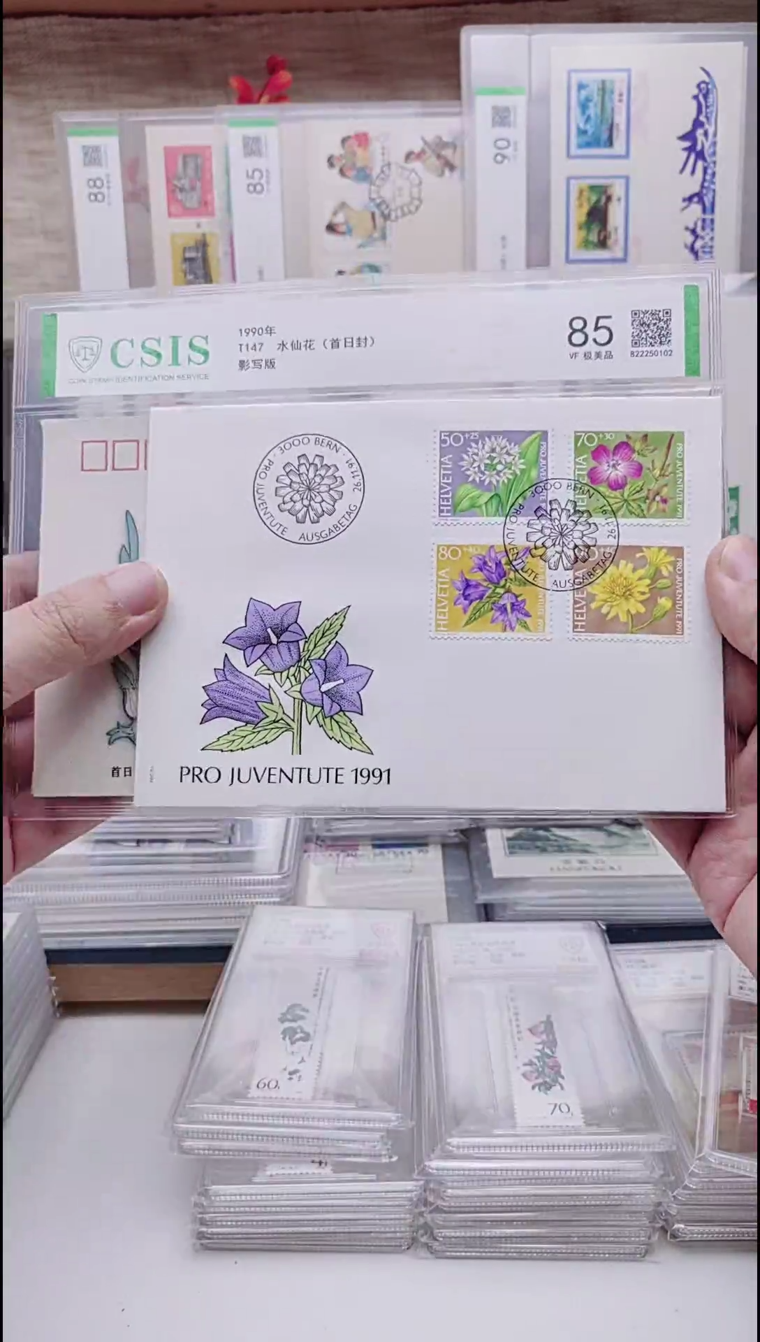 1991花卉年瑞典首日封 