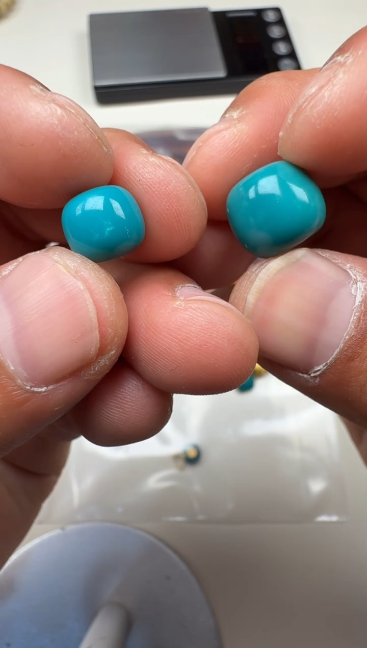 未镶嵌绿松石珠松石