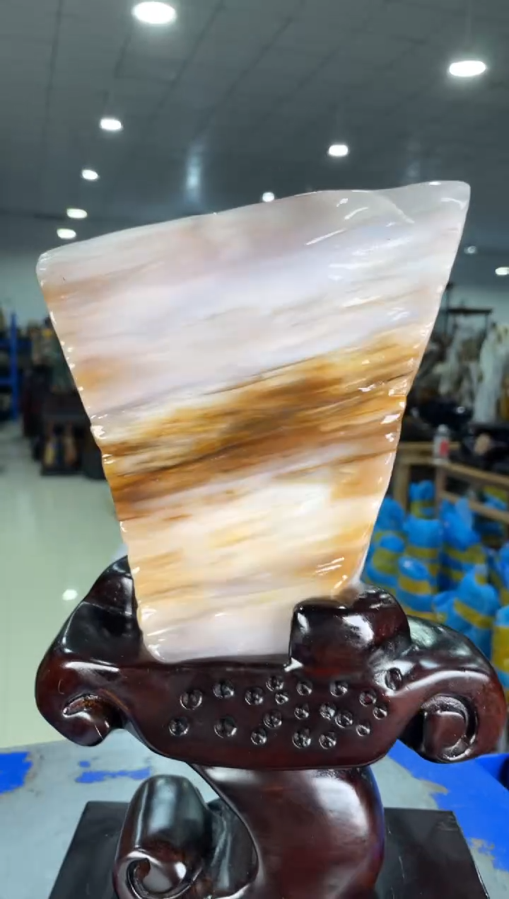 【闪购商品】硅化玉摆件未镶嵌78