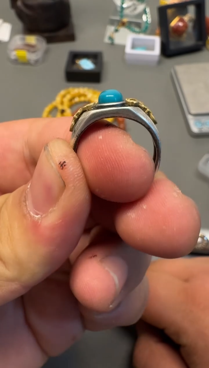 【闪购商品】绿松石珠宝半成品合金绿松