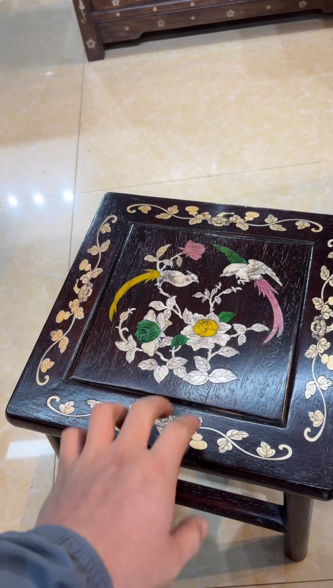 小叶紫檀富贵凳木木