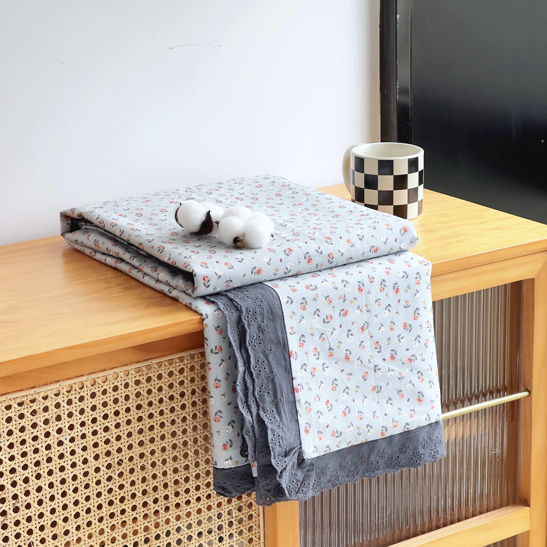 【京かわ会社】匹马棉花边被罩200*230cm 蜜雪