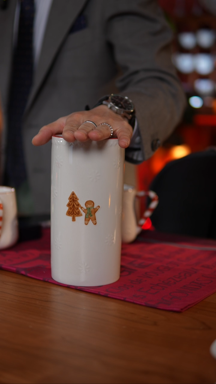 当代【N家】圣诞姜饼人花瓶