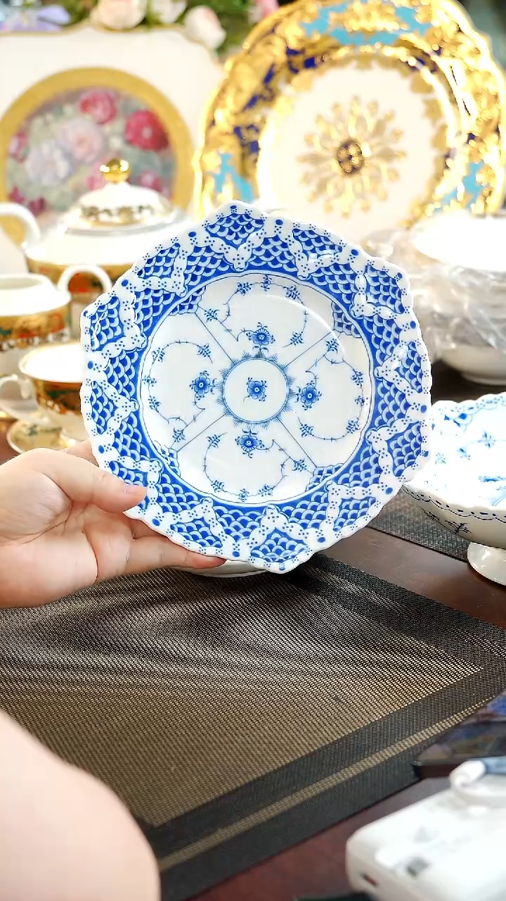 【闪购商品】瓷片六角盘   福利价