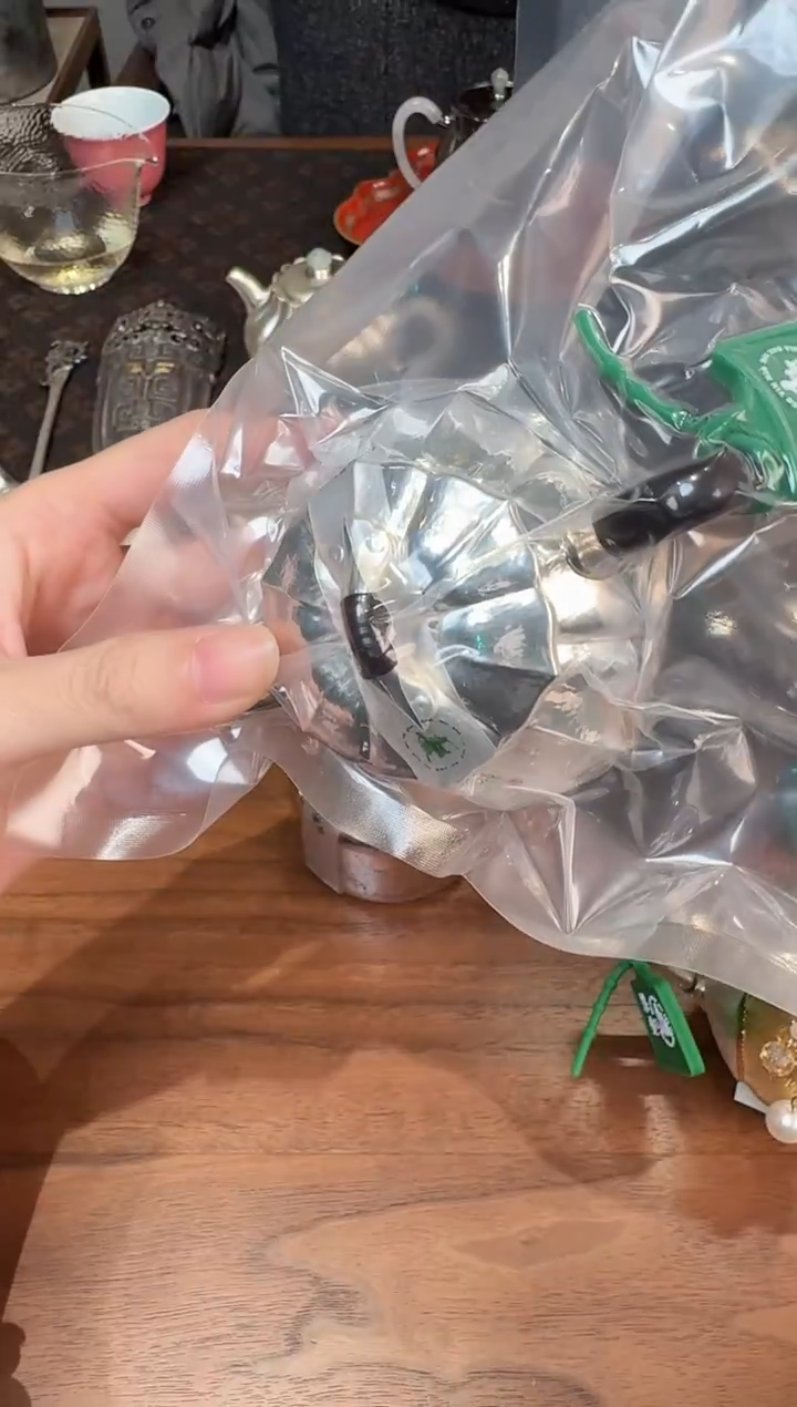 呆坐专场银壶-三足石瓢银壶