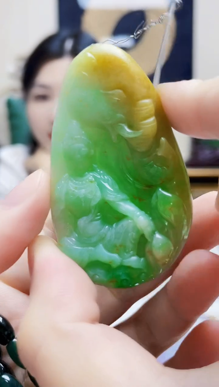 未镶嵌定制翡翠吊坠283