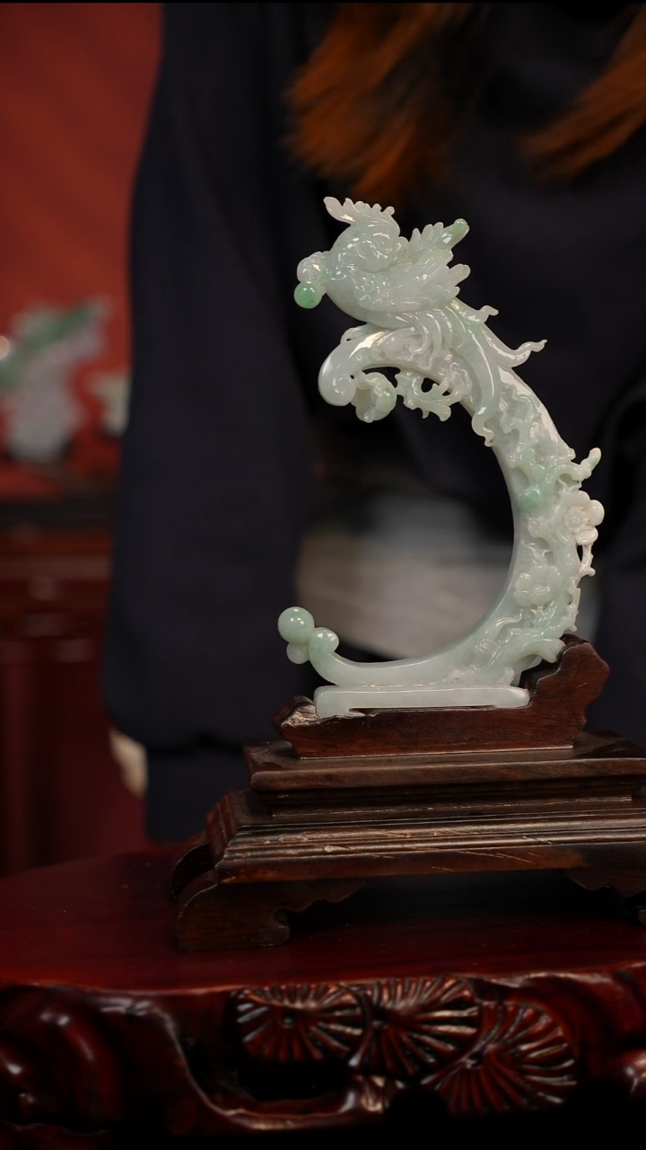 未镶嵌摆件翡翠英明神武
