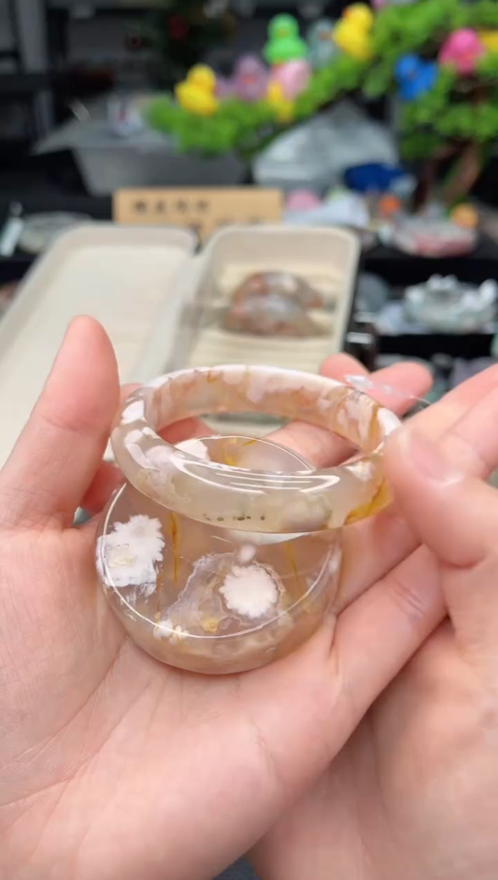 石英质玉未镶嵌手镯56圈口（赠品镯心）3321755