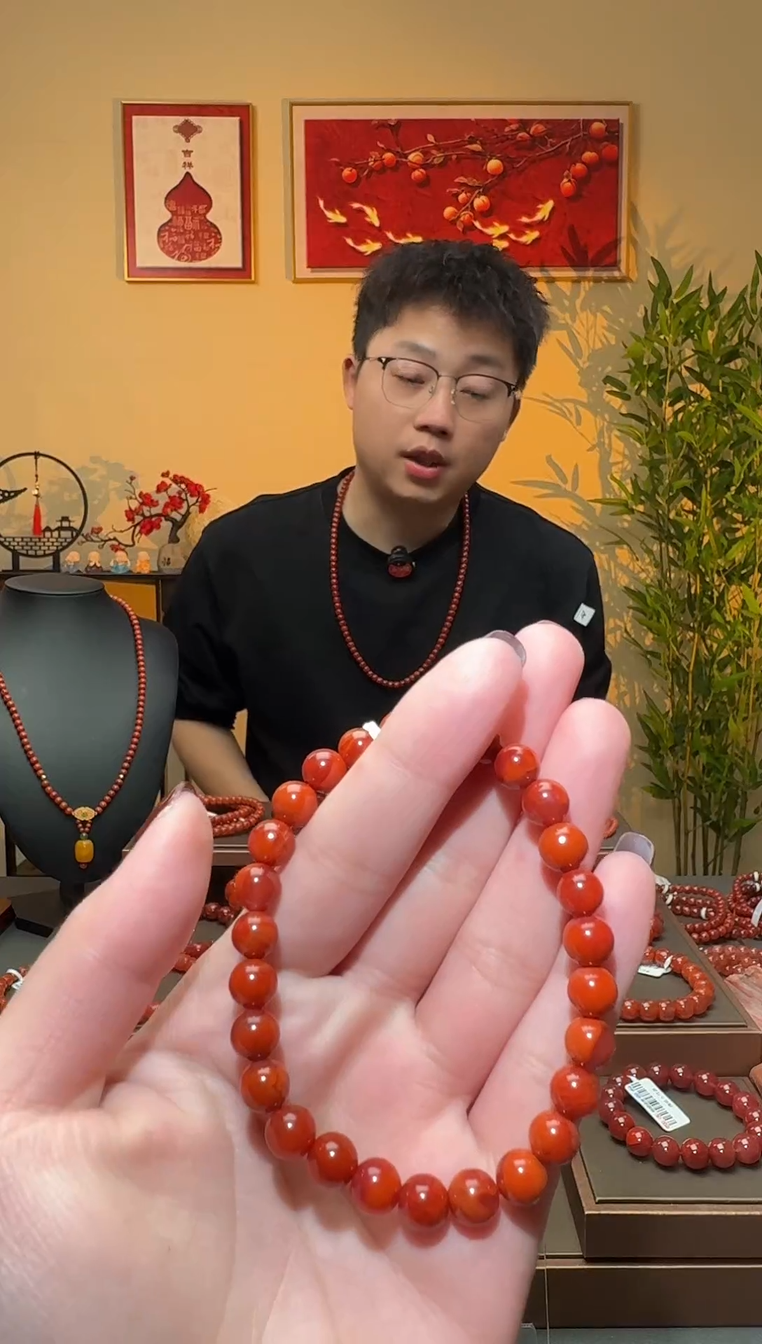 【闪购商品】南红玛瑙手串未镶嵌一条约7mm 多样性发货