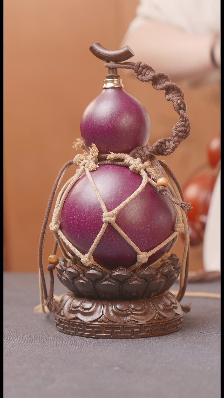 1408号链接精品大漆葫芦现货现发[一物一拍]不包含莲花底座500ml