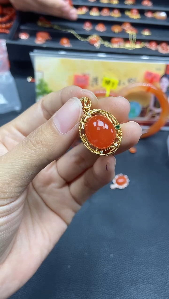 【闪购商品】南红玛瑙颈饰未镶嵌天然南红293