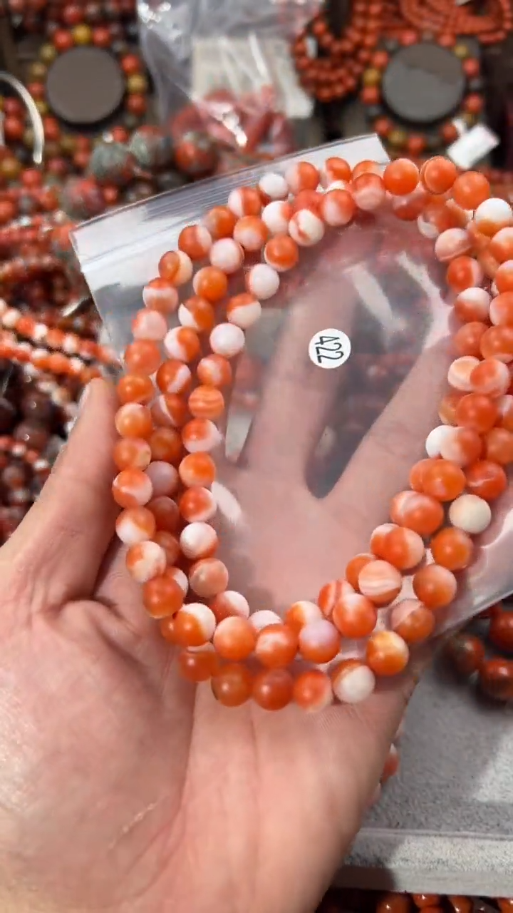 南红玛瑙手串未镶嵌8