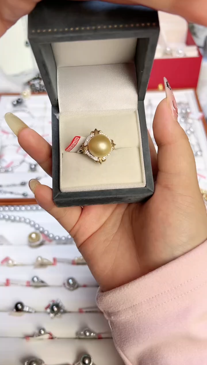 【闪购商品】海水珍珠戒指银S925镶嵌564