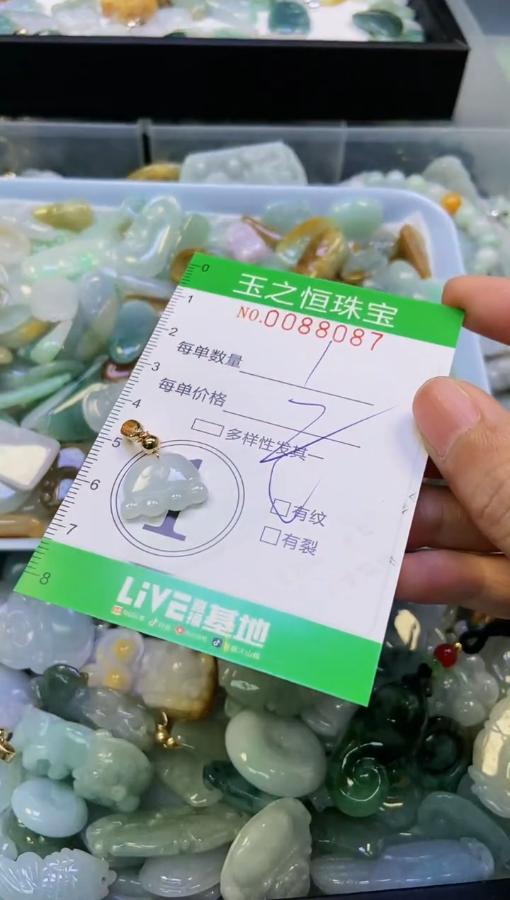 翡翠未镶嵌颈饰闪购0088087