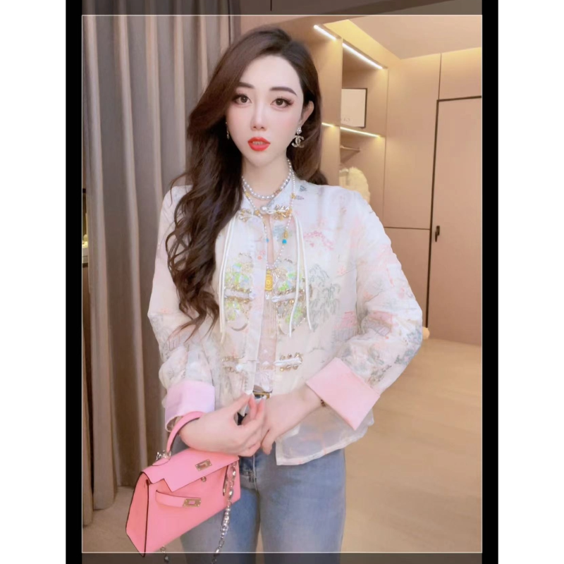 【流光梦境】重工钉珠刺绣新中式国风气质时尚复古上衣女外套