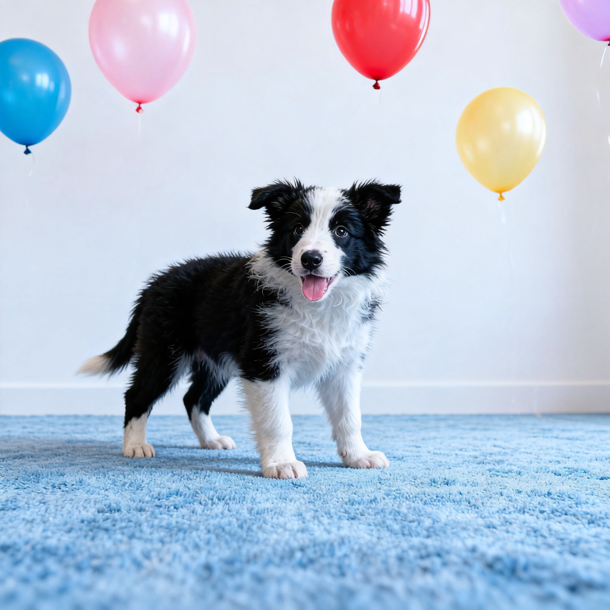边牧幼犬幼崽幼宠健康活泼活物黑白色家养聪明活体好养粘人狗便