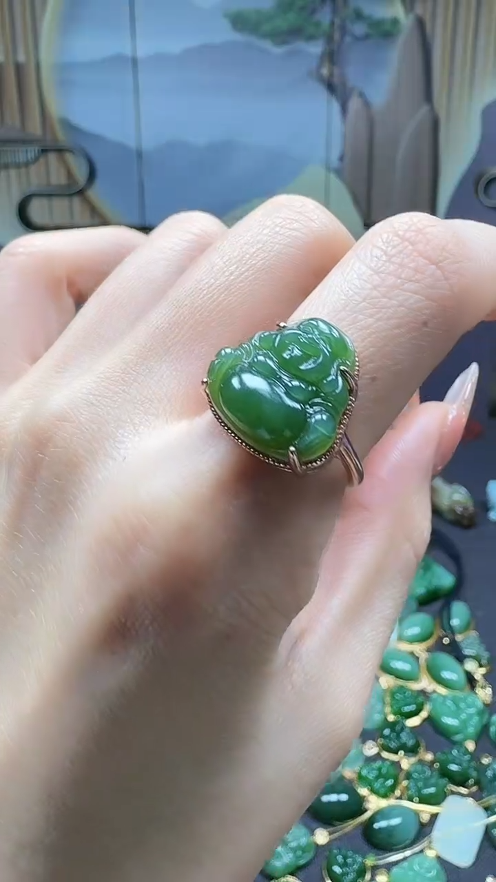 【闪购商品】和田玉挂件银S925镶嵌1