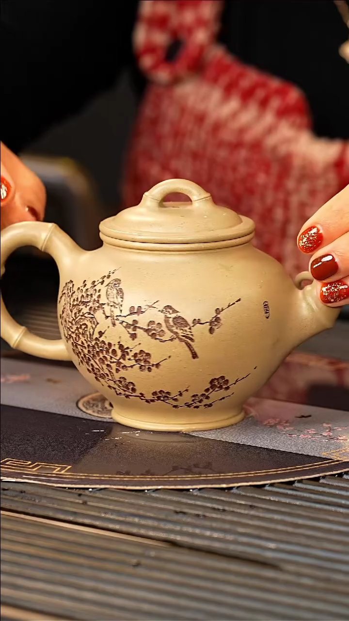 【闪购商品】紫砂茶壶SDH 本山绿 竹报春 