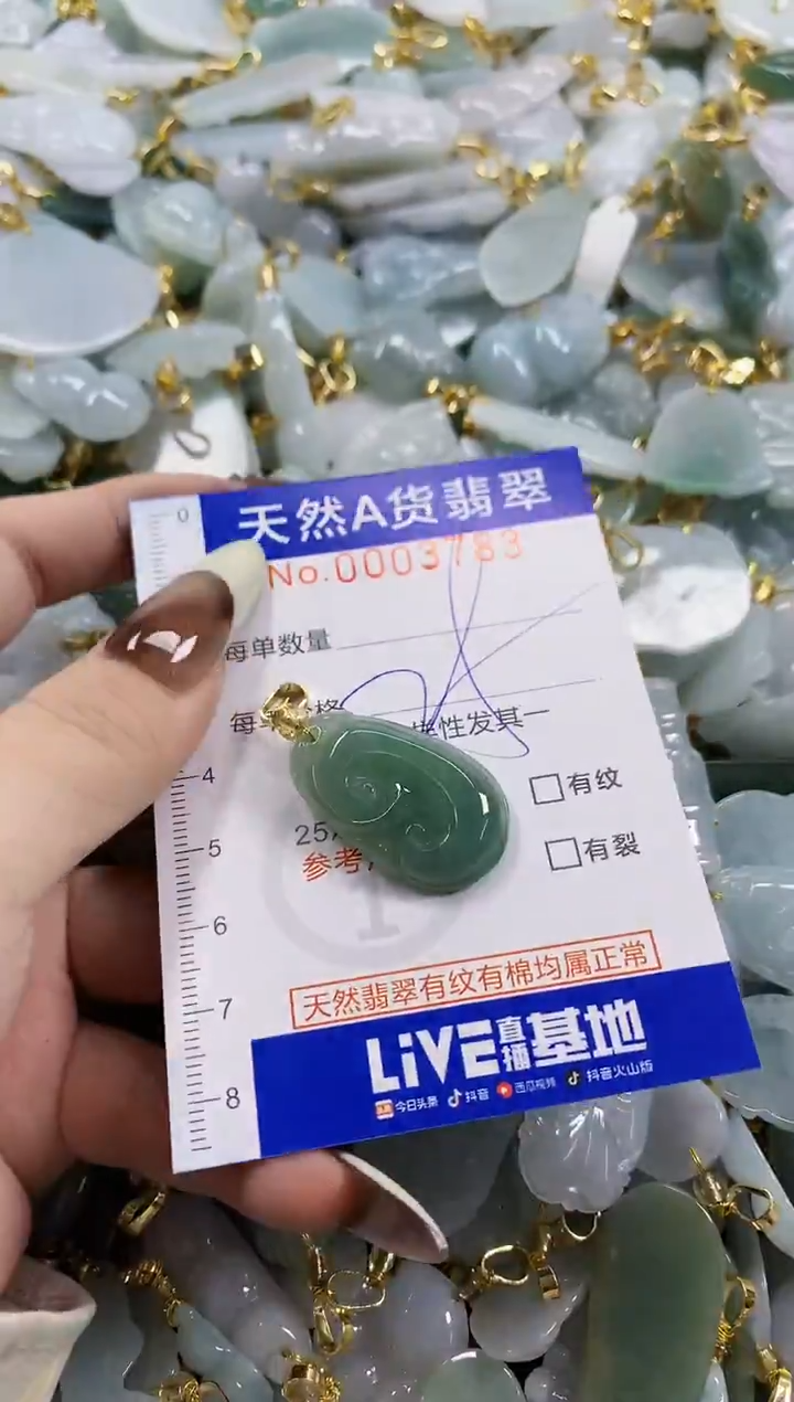 颈饰未镶嵌翡翠天然A货翡翠