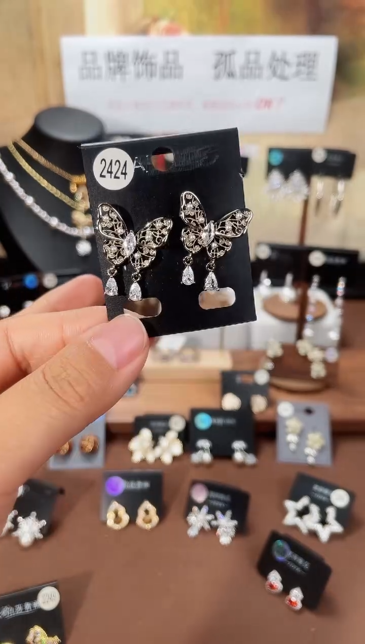 合金925银锆石豆2424