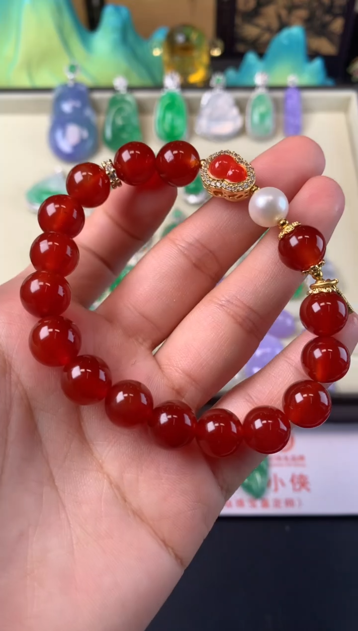 未镶嵌手串玛瑙/玉髓手串