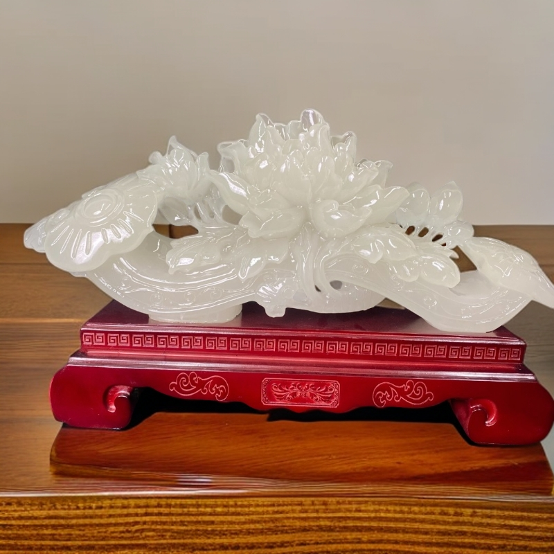 旺旺【如意花开|花开富贵】客厅酒柜玄关高档装饰品开业乔迁礼物