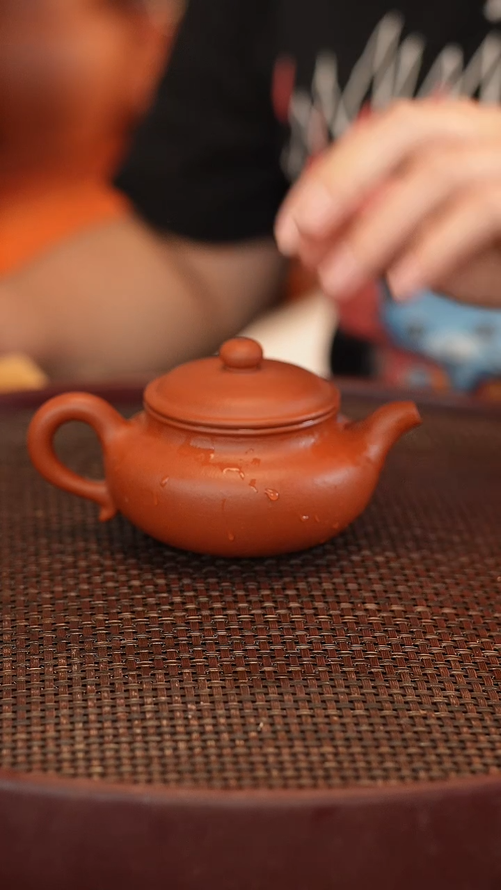 茶壶紫砂全手 大红袍 仿古 180cc