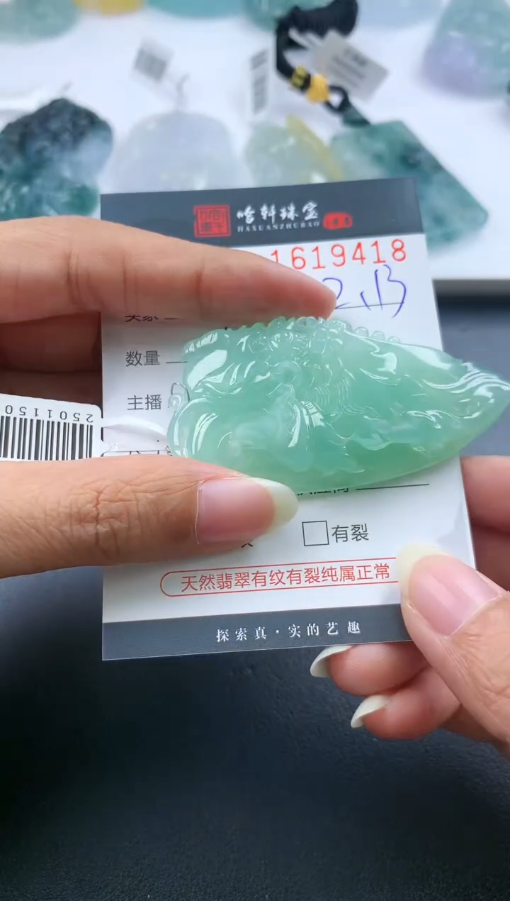 【闪购商品】翡翠挂件未镶嵌哈轩 挂件1