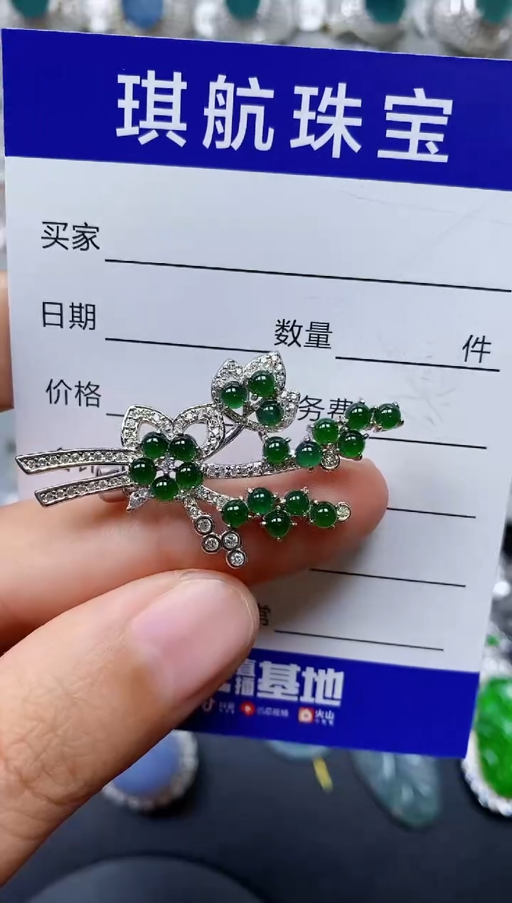 【闪购商品】翡翠颈饰银S925镶嵌0145