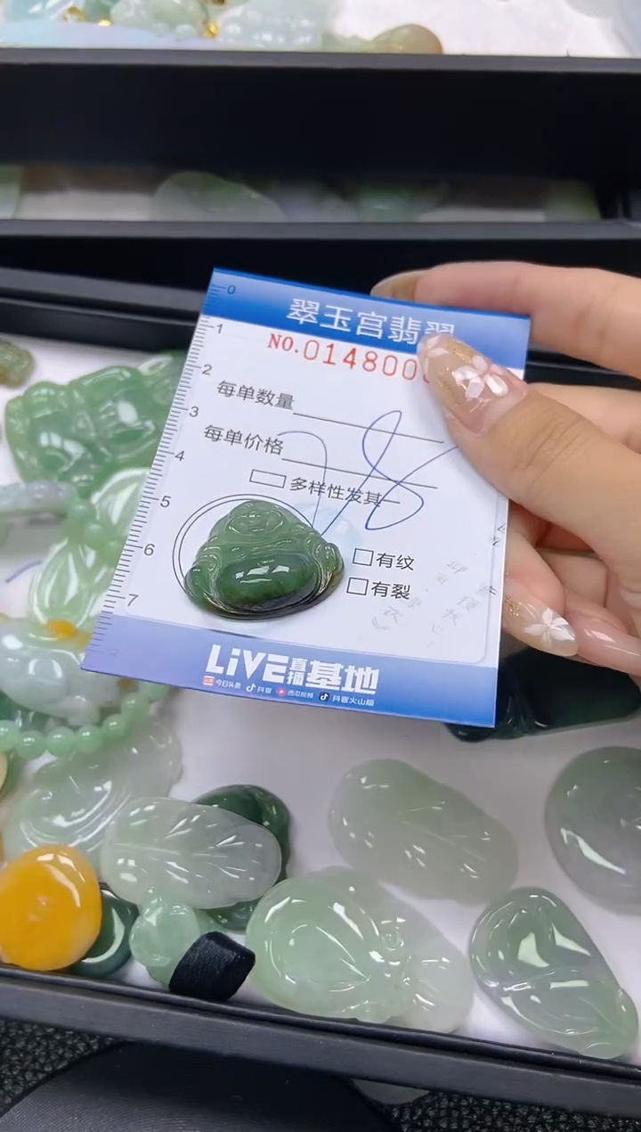 翡翠未镶嵌颈饰闪购0148008