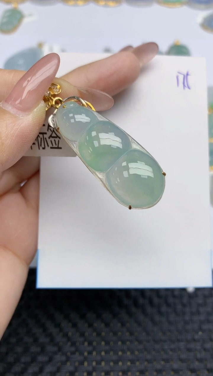 【闪购商品】翡翠颈饰18K金镶嵌天然A货翡翠 175