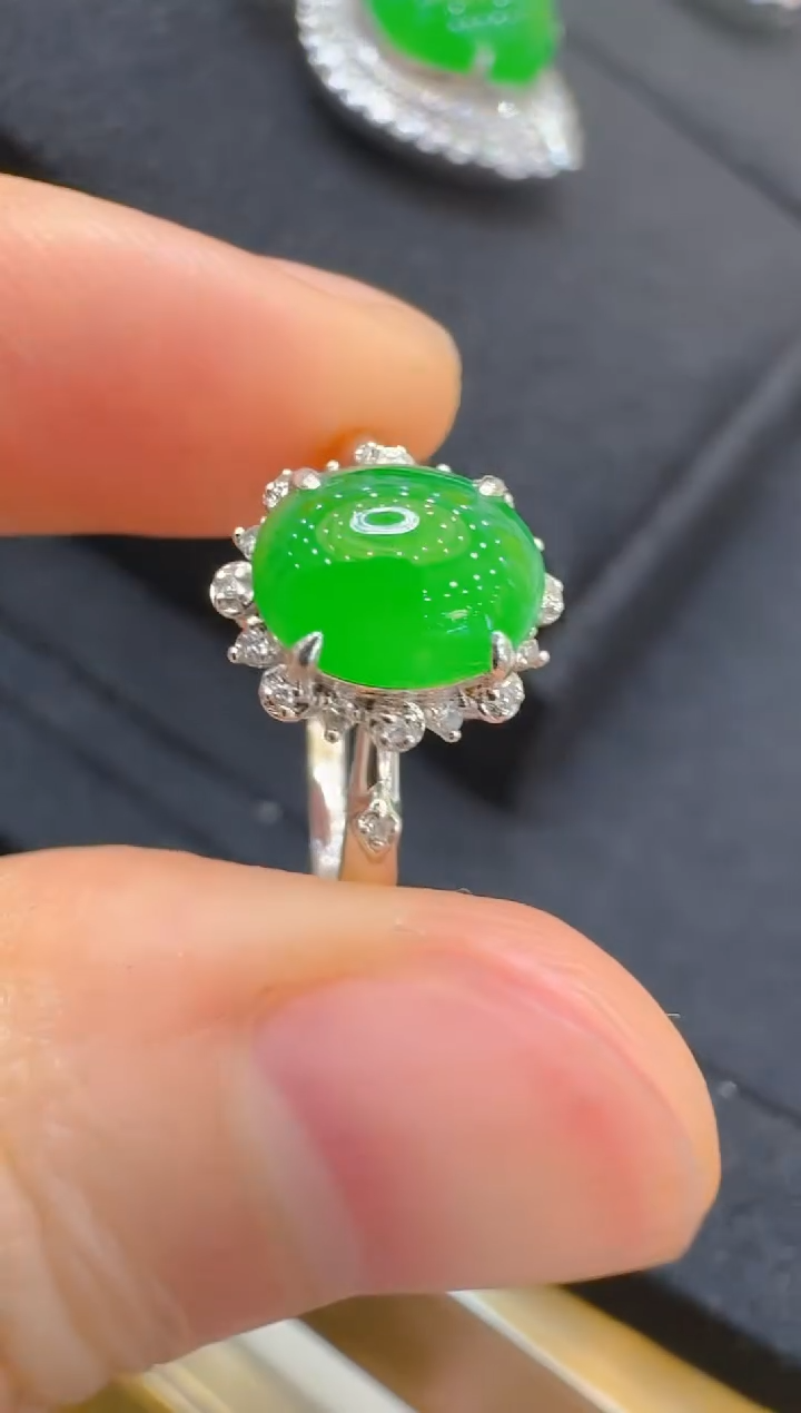 翡翠18K金镶嵌吊坠(不含链)多样性团购发一件