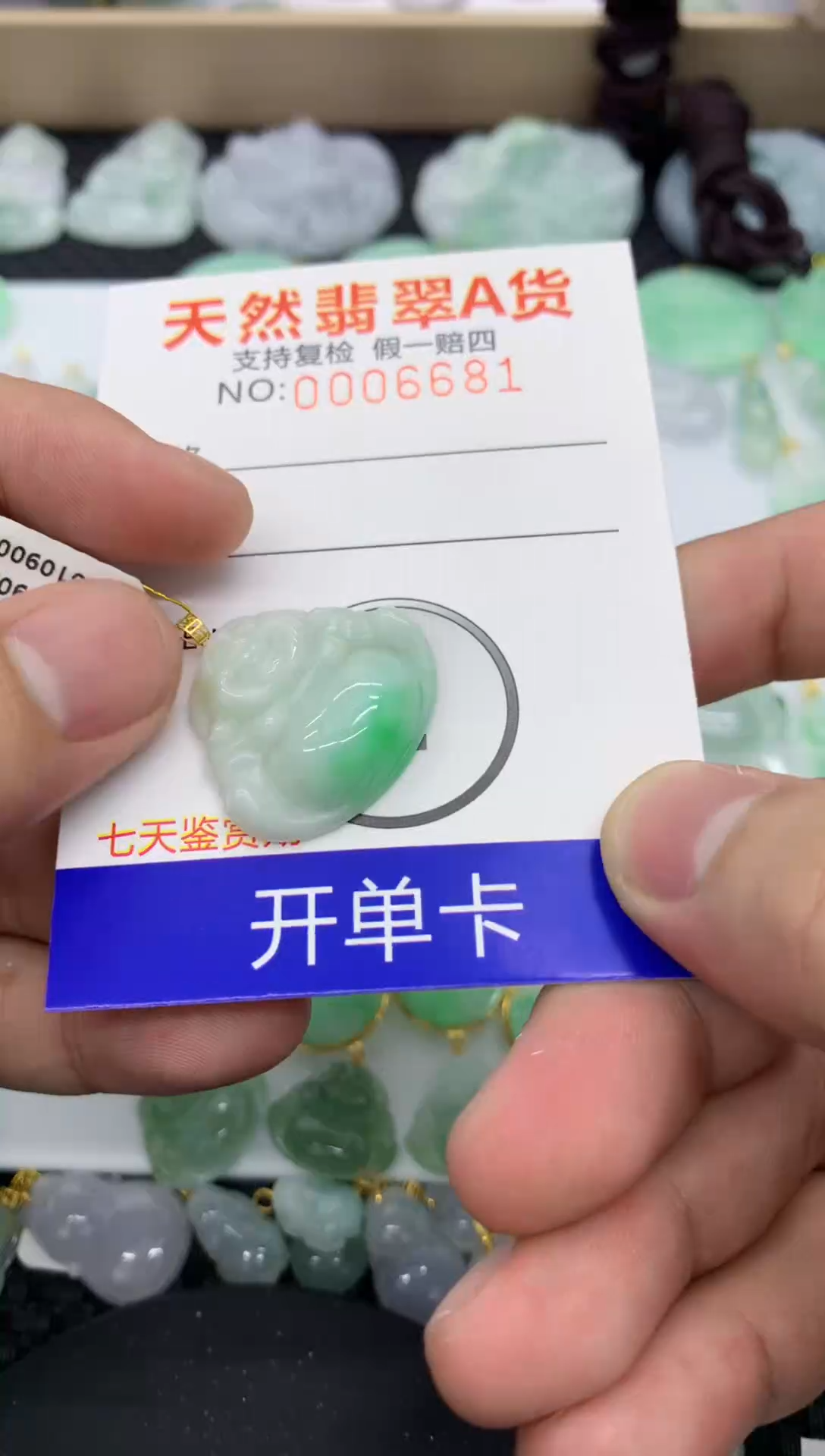 【闪购商品】翡翠颈饰18K金镶嵌111111111