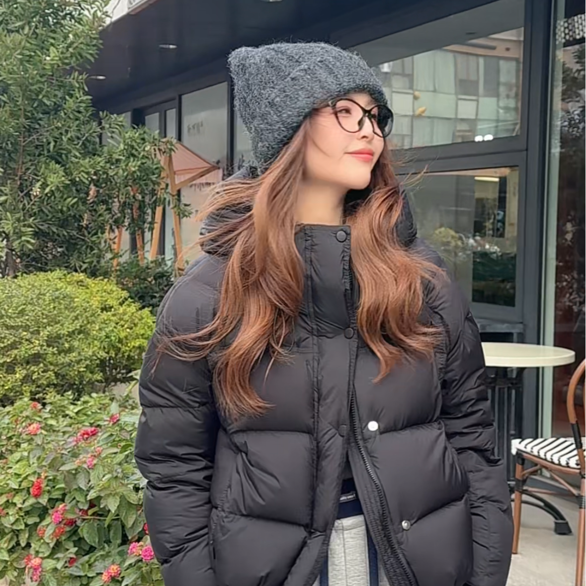 新国标90白鸭绒云感泡芙龟背连帽保暖加厚百搭冬季休闲羽绒服