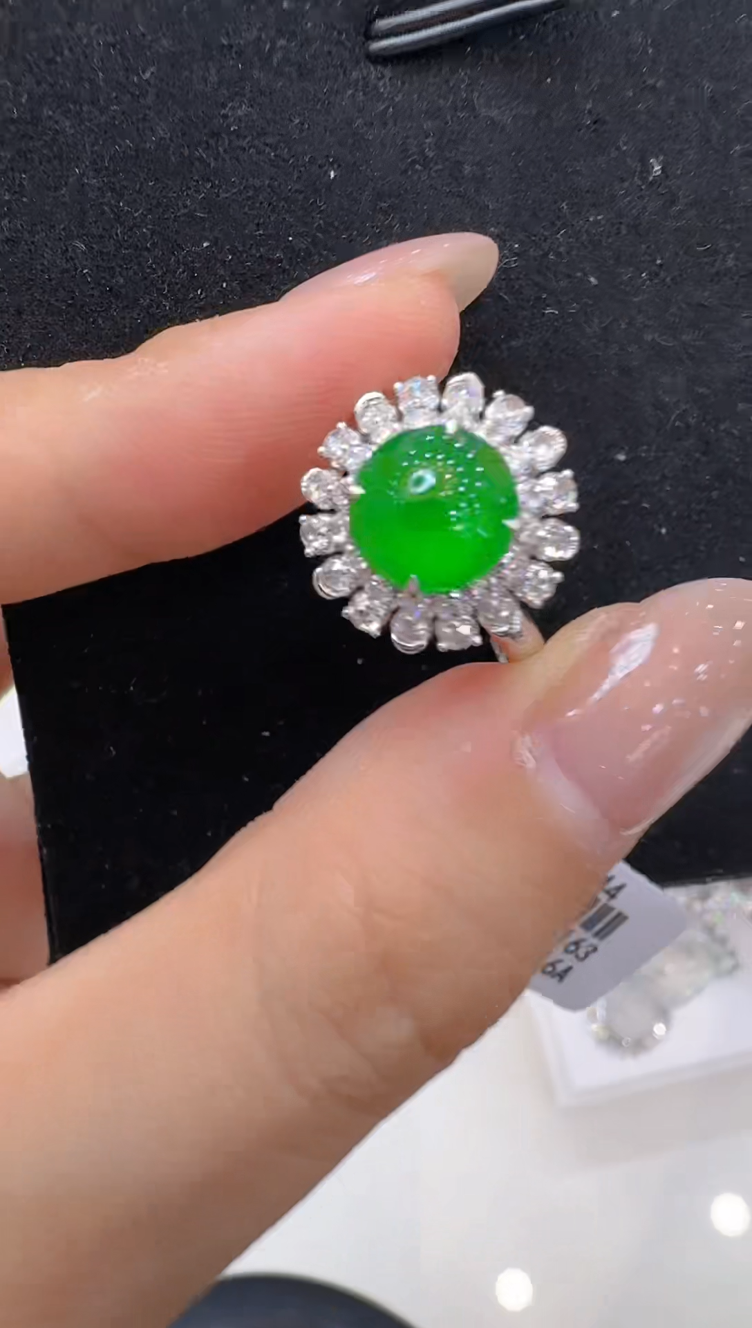翡翠戒指18K金镶嵌多样性团购发一件