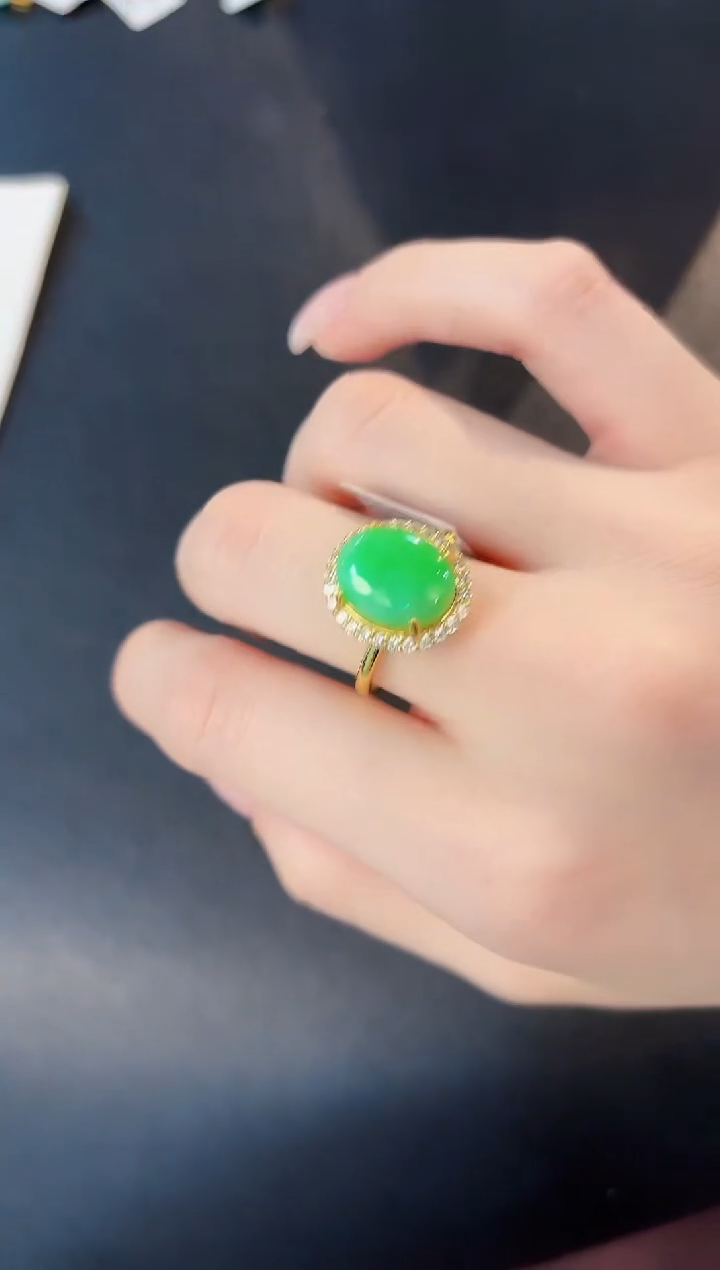 翡翠戒指未镶嵌 缅料A货/支持复检/一件