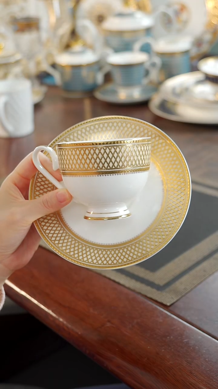 瓷片咖啡杯碟1套 
