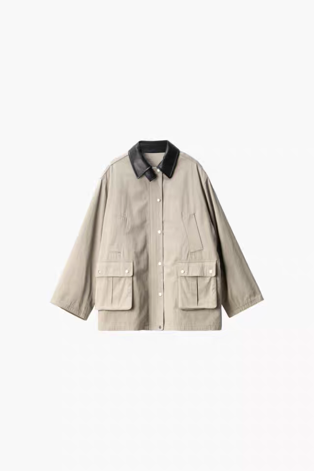 ETHOR  设计师品牌25秋冬 皮领工装夹克