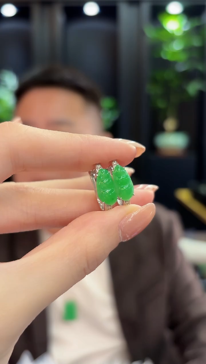 未镶嵌翡翠耳饰缅甸A货/多样性发货/一件